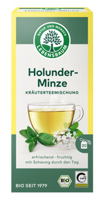 Produktfoto zu Holunder-Minze im Teebeutel