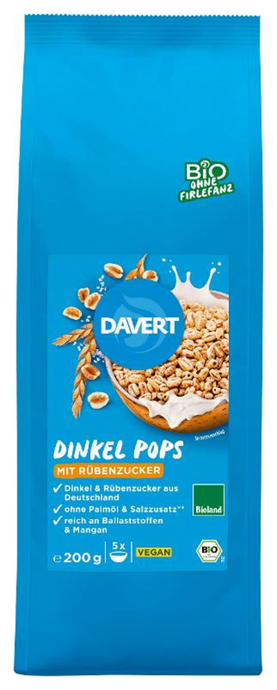 Produktfoto zu Dinkel Pops mit Rübenzucker