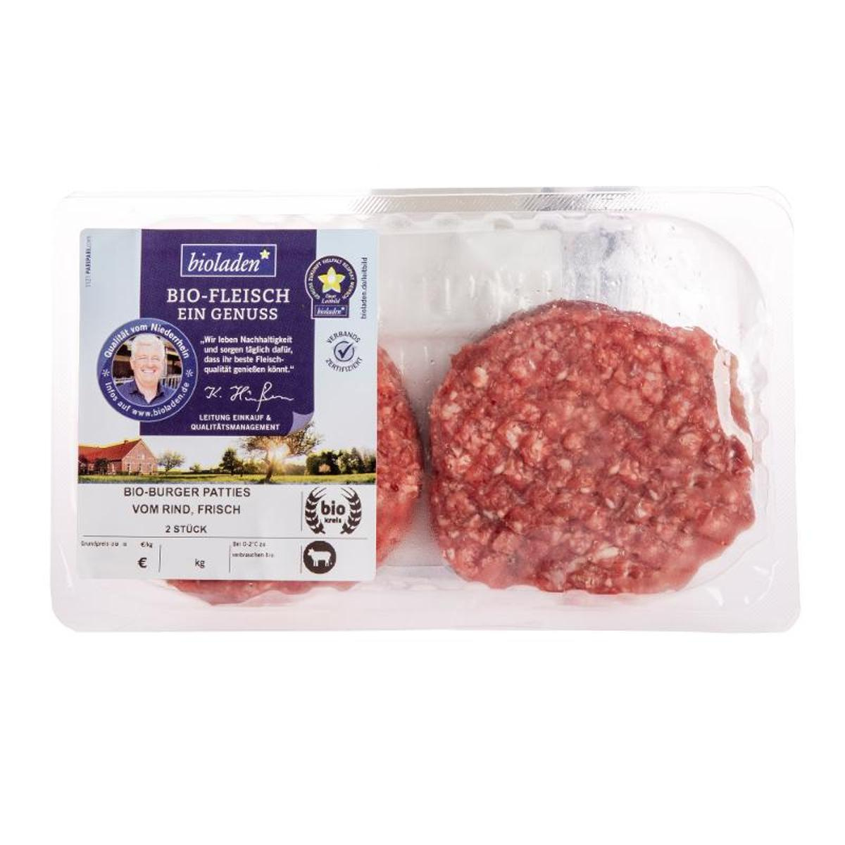 b* Burger vom Rind, frisch