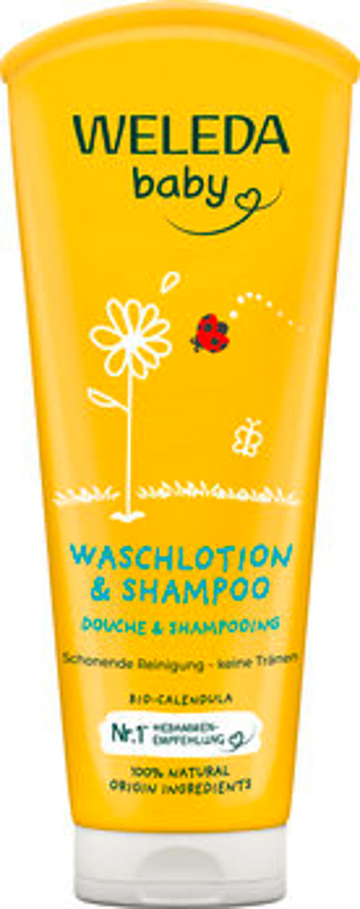 Produktfoto zu Weleda baby Waschlotio_Shampoo