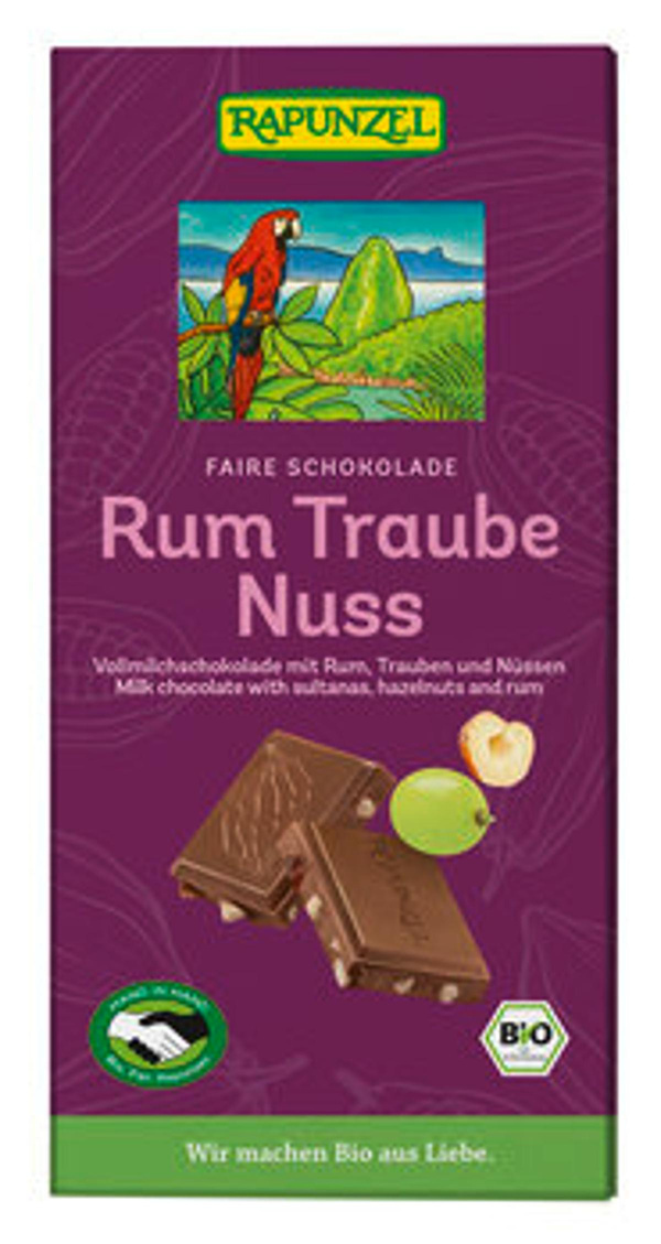 Produktfoto zu Rum-Trauben-Nuss-Schokolade
