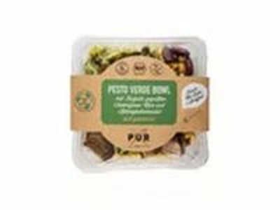 Produktfoto zu Pesto-Verde Bowl mit Farfalle und Auberginen to go