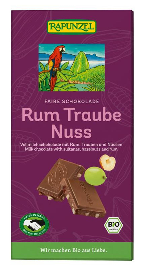 Produktfoto zu Rum-Trauben-Nuss-Schokolade