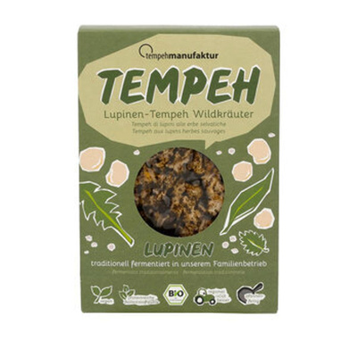 Produktfoto zu Tempeh Lupinen Wildkräuter