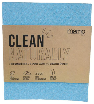 Produktfoto zu memo Schwammtücher sortiert 3 Stück