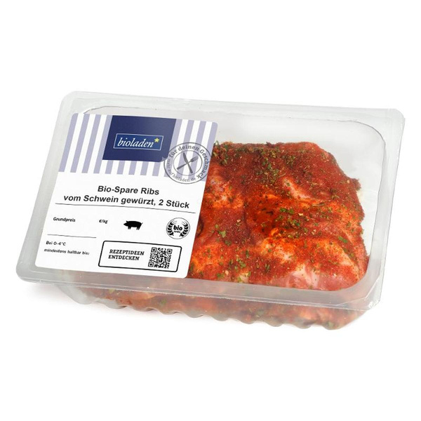 Produktfoto zu Spare Ribs vom Schwein, gewürzt, 2 Stück