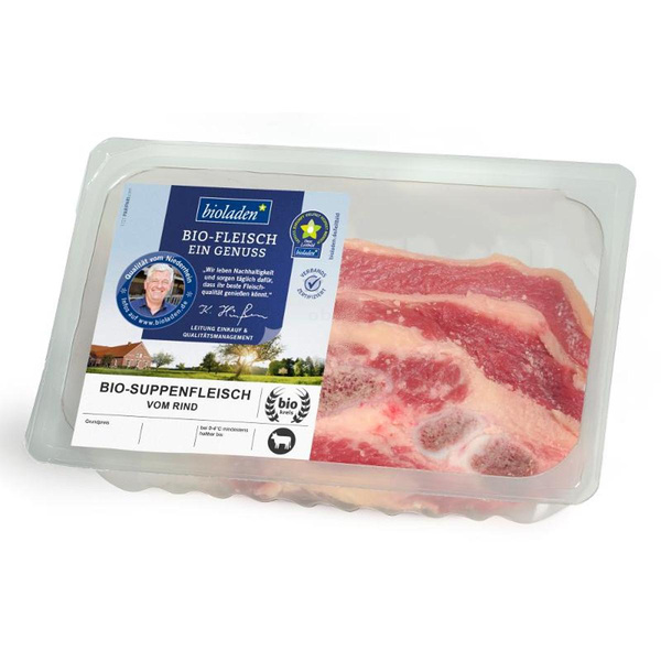 Produktfoto zu b* Suppenfleisch vom Rind mit Knochen