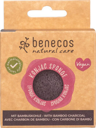 Produktfoto zu Konjac Sponge black bamboo