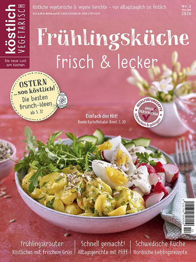 Produktfoto zu Köstlich vegetarisch März - April