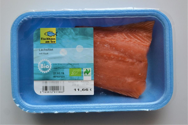 Produktfoto zu Irisches Lachsfilet mit Haut, natur