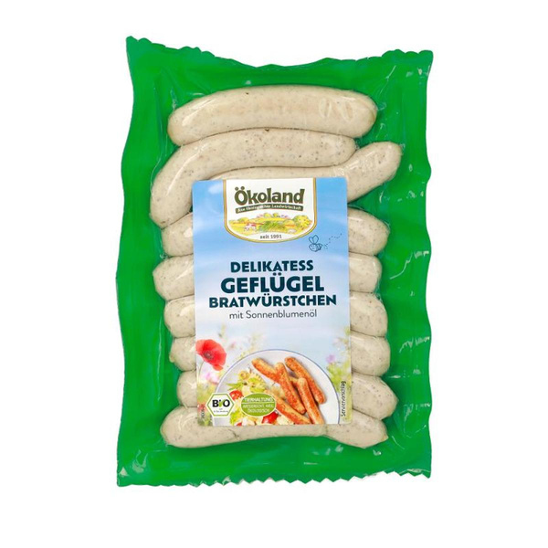 Produktfoto zu Geflügel Bratwürstchen (9 Stück)