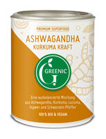 Ashwagandha Kurkuma Kraft Superfood Trinkpulver Mischung