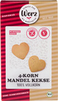 4-Korn Mandel Kekse, Vollkorn, glutenfrei