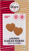 4-Korn Kakao Kekse, Vollkorn, glutenfrei