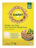 Dinkel wie Reis mit Gourmet Berglinsen im Kochbeutel 250g