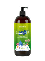 benecos Natural Shower Gel FAMILY SIZE Wellness Moment Aloe Vera & Zitronenmelis
