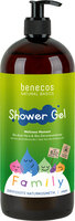 benecos Natural Shower Gel FAMILY SIZE Wellness Moment Aloe Vera & Zitronenmelis