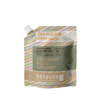 benecosBIO Nachfüllbeutel 500ml Duschgel 2in1 BIO-Olive Haut & Haar - GEDUSCHT, 