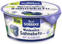 Bio-Weidemilch Sahnekefir mild auf Blaubeere 10 % Fett 150g Becher